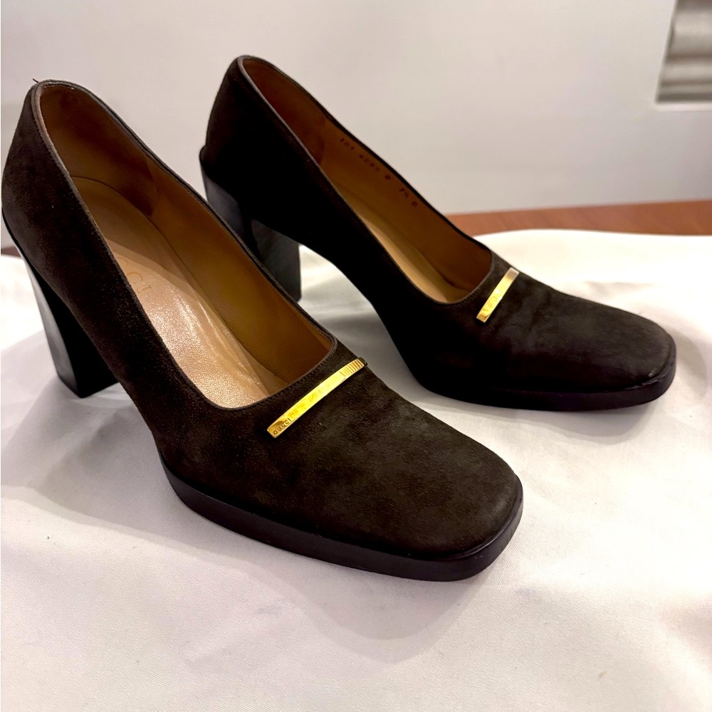 Gucci Suede Heels